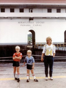 Obie, Brian and AL at the Panama Canal